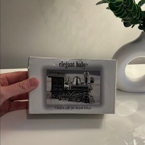 Elegant Baby Silver Train Keepsake Ornament